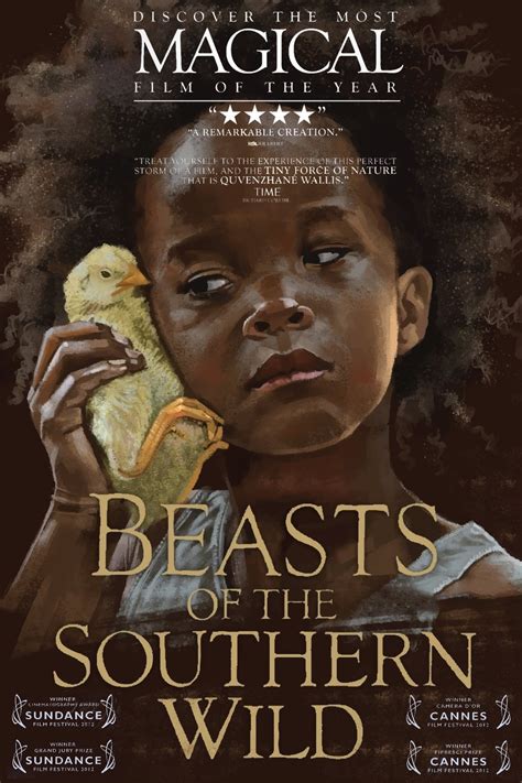 Image showcasing the primary characters of the movie 'Beasts of the Southern Wild'